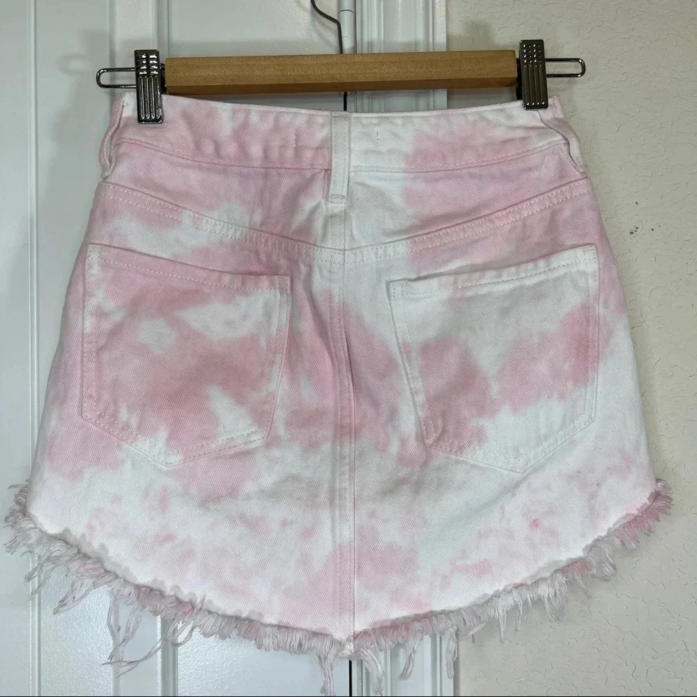Pacsun pink tie dye skirt, sz 23 - Picture 5 of 8